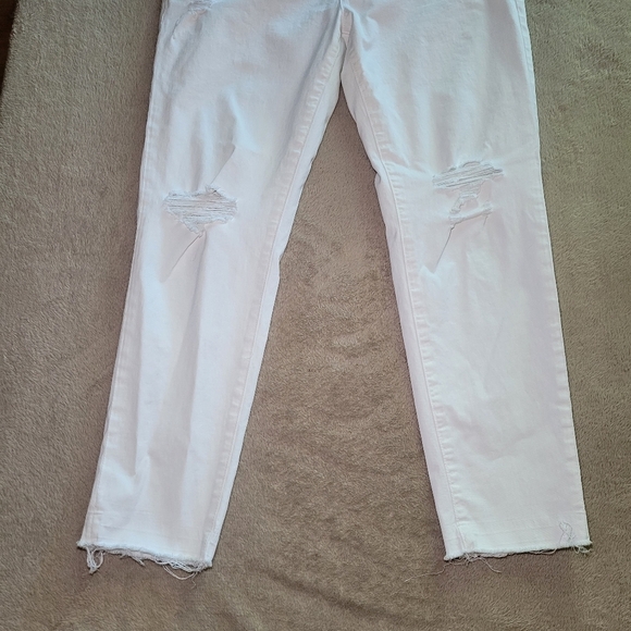 AG Adriano Goldschmied The Tristan White Distressed Tailored Trousers size 28 - Picture 6 of 13
